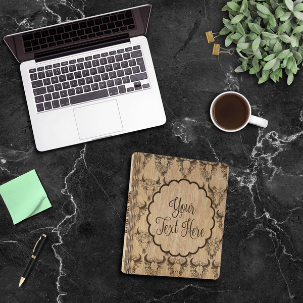 Boho Wood 3-Ring Binders - 1" Letter - In Context