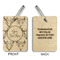 Boho Wood Luggage Tags - Rectangle - Approval
