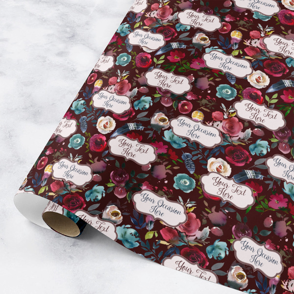 Custom Boho Wrapping Paper Roll - Small (Personalized)
