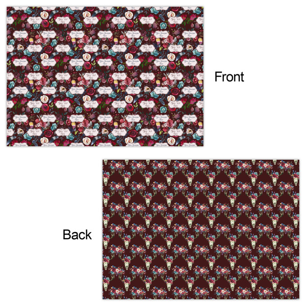 Boho Wrapping Paper Sheet - Double Sided - Front & Back