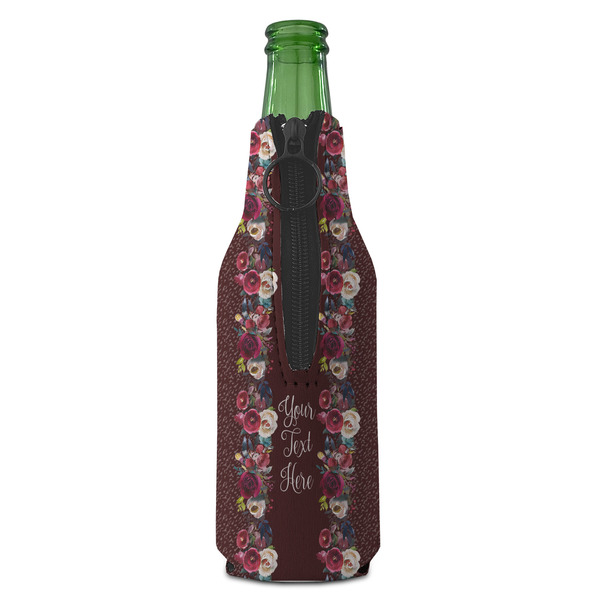 Boho Zipper Bottle Cooler - BACK (bottle)