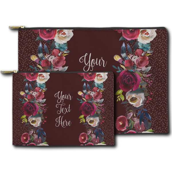 Boho Zippered Pouches - Size Comparison