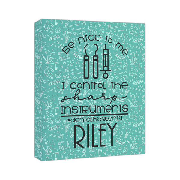 Custom Dental Hygienist Canvas Print (Personalized)