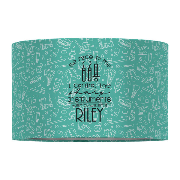 Dental Hygienist 12" Drum Lampshade - FRONT (Fabric)