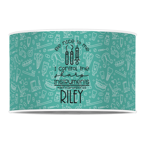 Dental Hygienist 12" Drum Lampshade - FRONT (Poly Film)