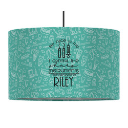 Dental Hygienist 12" Drum Pendant Lamp - Fabric (Personalized)