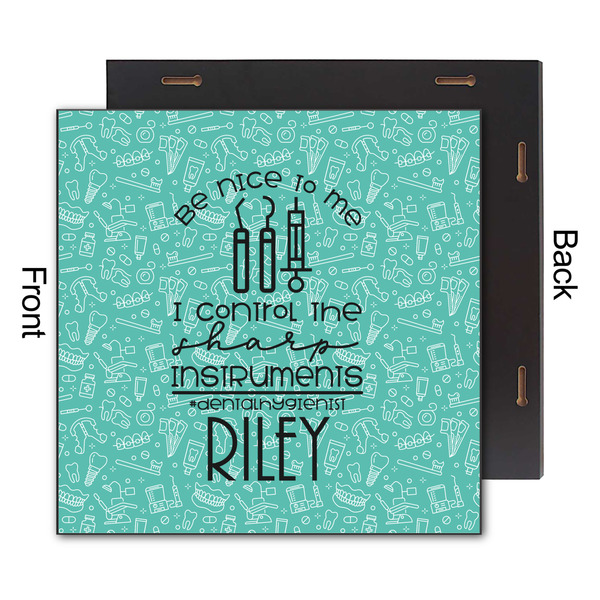 Dental Hygienist 12x12 Wood Print - Front & Back View