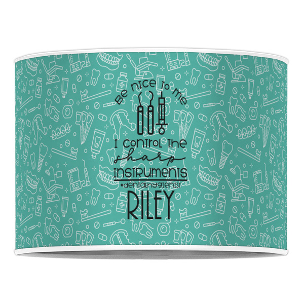 Dental Hygienist 16" Drum Lampshade - FRONT (Poly Film)