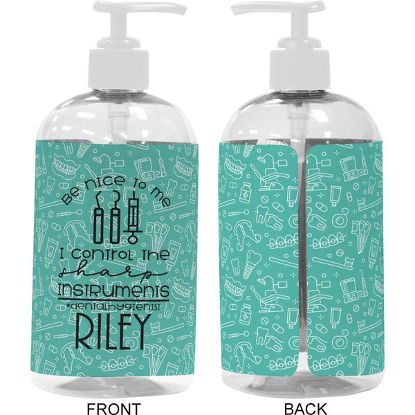 Dental Hygienist 16 oz Plastic Liquid Dispenser- Approval- White