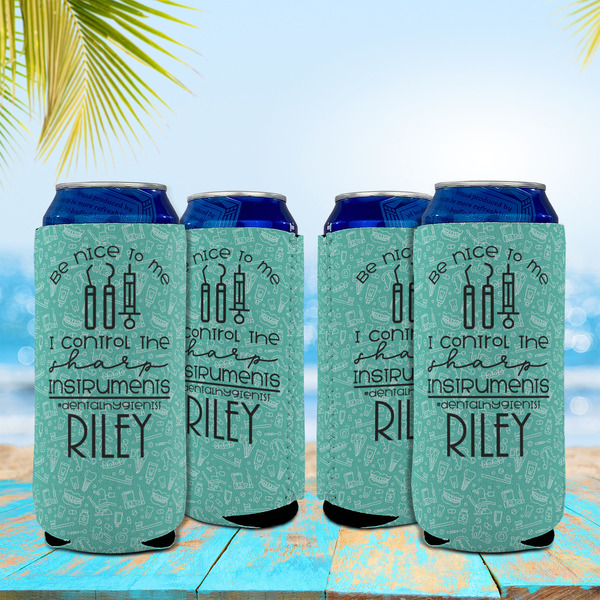 Dental Hygienist 16oz Can Sleeve - Set of 4 - LIFESTYLE