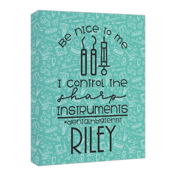 Custom Dental Hygienist Canvas Print - 16x20 (Personalized)