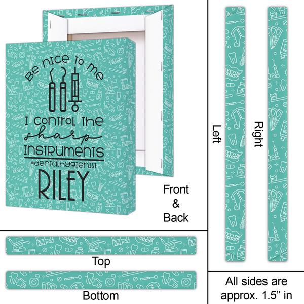 Dental Hygienist 16x20 - Canvas Print - Approval