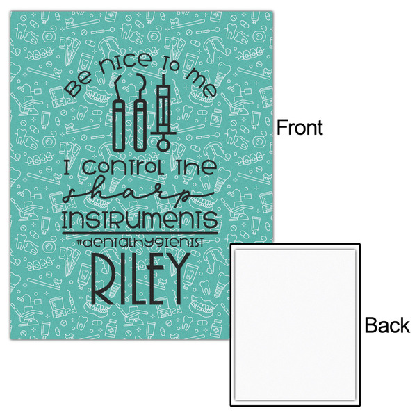 Dental Hygienist 16x20 - Matte Poster - Front & Back