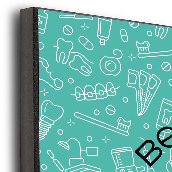 Dental Hygienist 16x20 Wood Print - Closeup