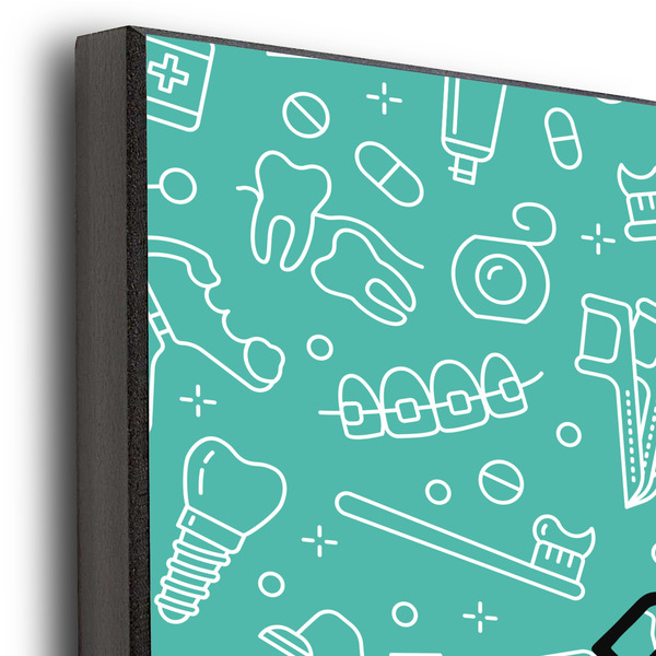 Dental Hygienist 20x24 Wood Print - Closeup