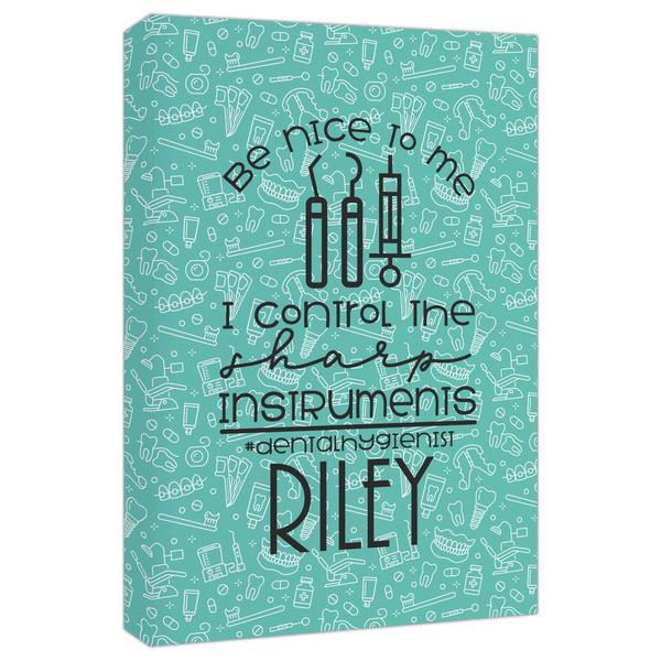 Custom Dental Hygienist Canvas Print - 20x30 (Personalized)