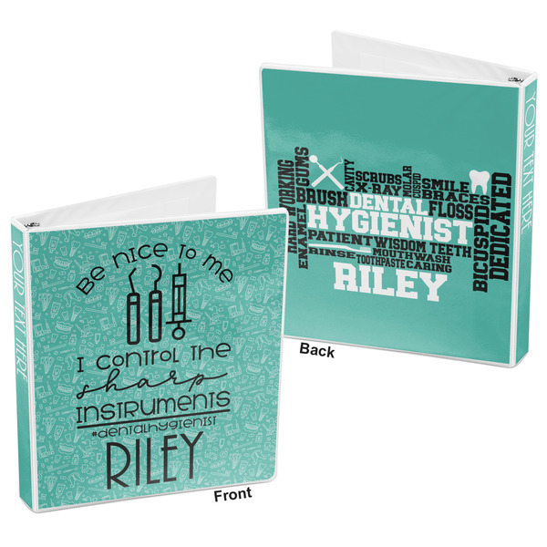 Dental Hygienist 3-Ring Binder Front and Back