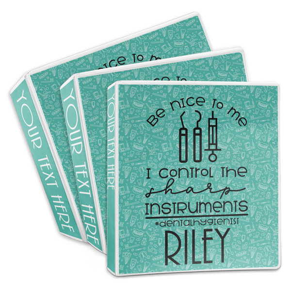Custom Dental Hygienist 3-Ring Binder (Personalized)