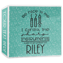 Dental Hygienist 3-Ring Binder - 3 inch (Personalized)