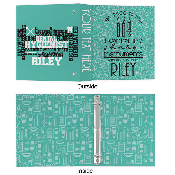 Dental Hygienist 3 Ring Binders - Full Wrap - 1" - APPROVAL