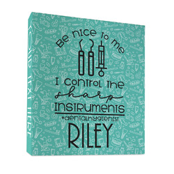 Dental Hygienist 3 Ring Binder - Full Wrap - 1" (Personalized)