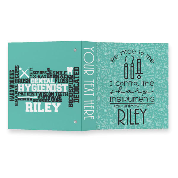 Dental Hygienist 3 Ring Binders - Full Wrap - 1" - OPEN OUTSIDE