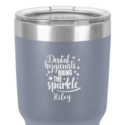 Dental Hygienist 30 oz Stainless Steel Tumbler - Grey - Single-Sided (Personalized)