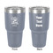 Dental Hygienist 30 oz Stainless Steel Tumbler - Grey - Double-Sided (Personalized)