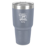Dental Hygienist 30 oz Stainless Steel Tumbler - Grey - Single-Sided (Personalized)