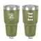 Dental Hygienist 30 oz Stainless Steel Tumbler - Olive - Double-Sided (Personalized)