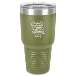 Dental Hygienist 30 oz Stainless Steel Tumbler - Olive - Single-Sided (Personalized)