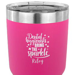 Dental Hygienist 30 oz Stainless Steel Tumbler - Pink - Double Sided (Personalized)