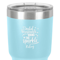 Dental Hygienist 30 oz Stainless Steel Tumbler - Teal - Double-Sided (Personalized)