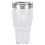 Dental Hygienist 30 oz Stainless Steel Tumbler - White - Single-Sided (Personalized)