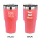 Dental Hygienist 30 oz Stainless Steel Ringneck Tumblers - Coral - Double Sided - APPROVAL