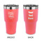 Dental Hygienist 30 oz Stainless Steel Tumbler - Coral - Double Sided (Personalized)