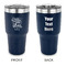 Dental Hygienist 30 oz Stainless Steel Ringneck Tumblers - Navy - Double Sided - APPROVAL