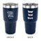 Dental Hygienist 30 oz Stainless Steel Tumbler - Navy - Double Sided (Personalized)