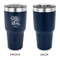 Dental Hygienist 30 oz Stainless Steel Ringneck Tumblers - Navy - Single Sided - APPROVAL