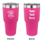 Dental Hygienist 30 oz Stainless Steel Tumbler - Pink - Double Sided (Personalized)