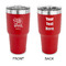 Dental Hygienist 30 oz Stainless Steel Ringneck Tumblers - Red - Double Sided - APPROVAL