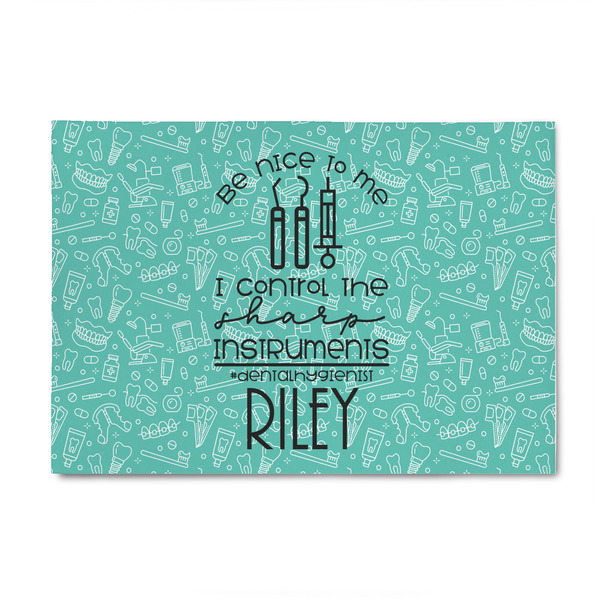 Custom Dental Hygienist 4' x 6' Patio Rug (Personalized)