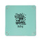 Dental Hygienist 6" x 6" Teal Leatherette Snap Up Tray - APPROVAL