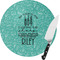 Dental Hygienist Round Glass Cutting Board - Small (Personalized)