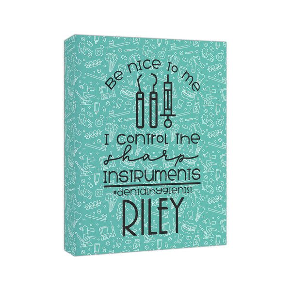 Dental Hygienist 8x10 - Canvas Print - Angled View