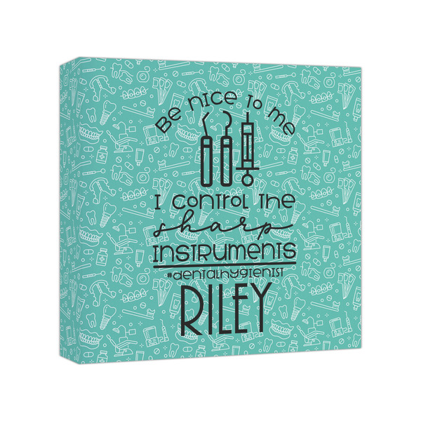 Custom Dental Hygienist Canvas Print - 8x8 (Personalized)