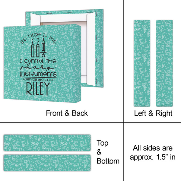 Dental Hygienist 8x8 - Canvas Print - Approval