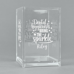 Dental Hygienist Acrylic Pen Holder (Personalized)
