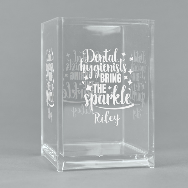 Custom Dental Hygienist Acrylic Pen Holder (Personalized)