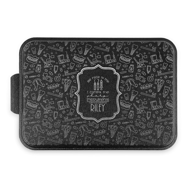 Dental Hygienist Aluminum Baking Pan - Black Lid - FRONT